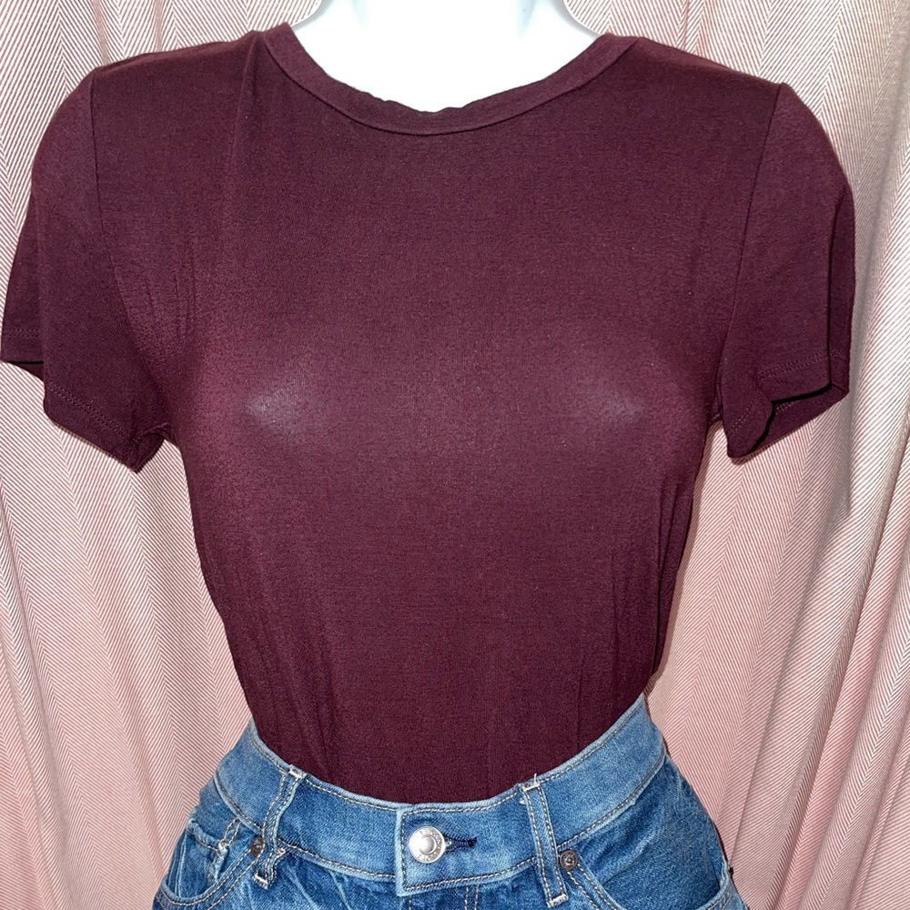 American Eagle | Burgundy Bodysuit